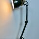 Industrial Green Enamel Adjustable Table Lamp, 1960s