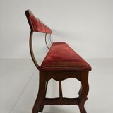 Unique early 20th century oak hall / dining bench