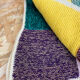 Wool patchwork blanket