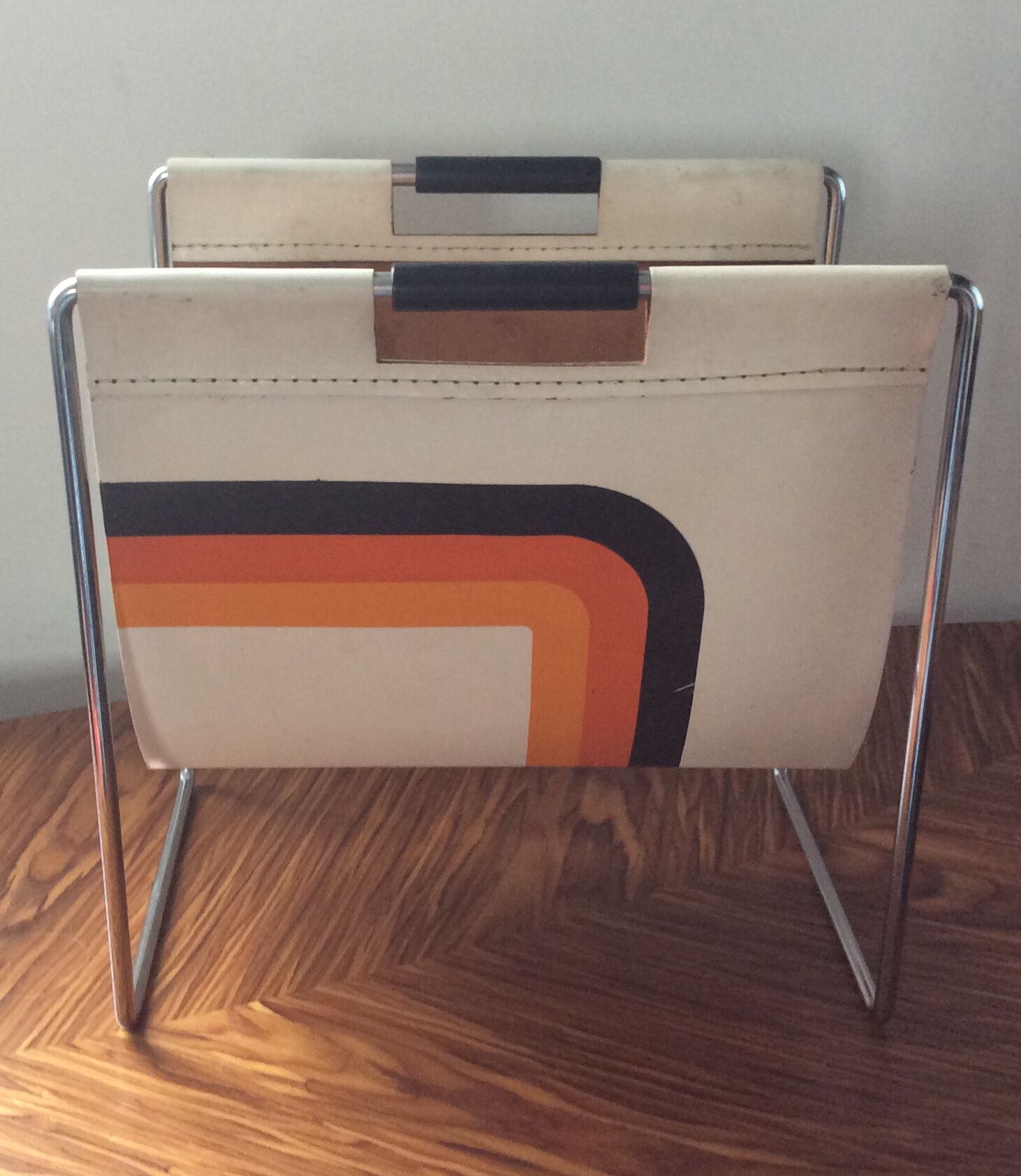 Vintage Brabantia magazine holder from the 1960s
