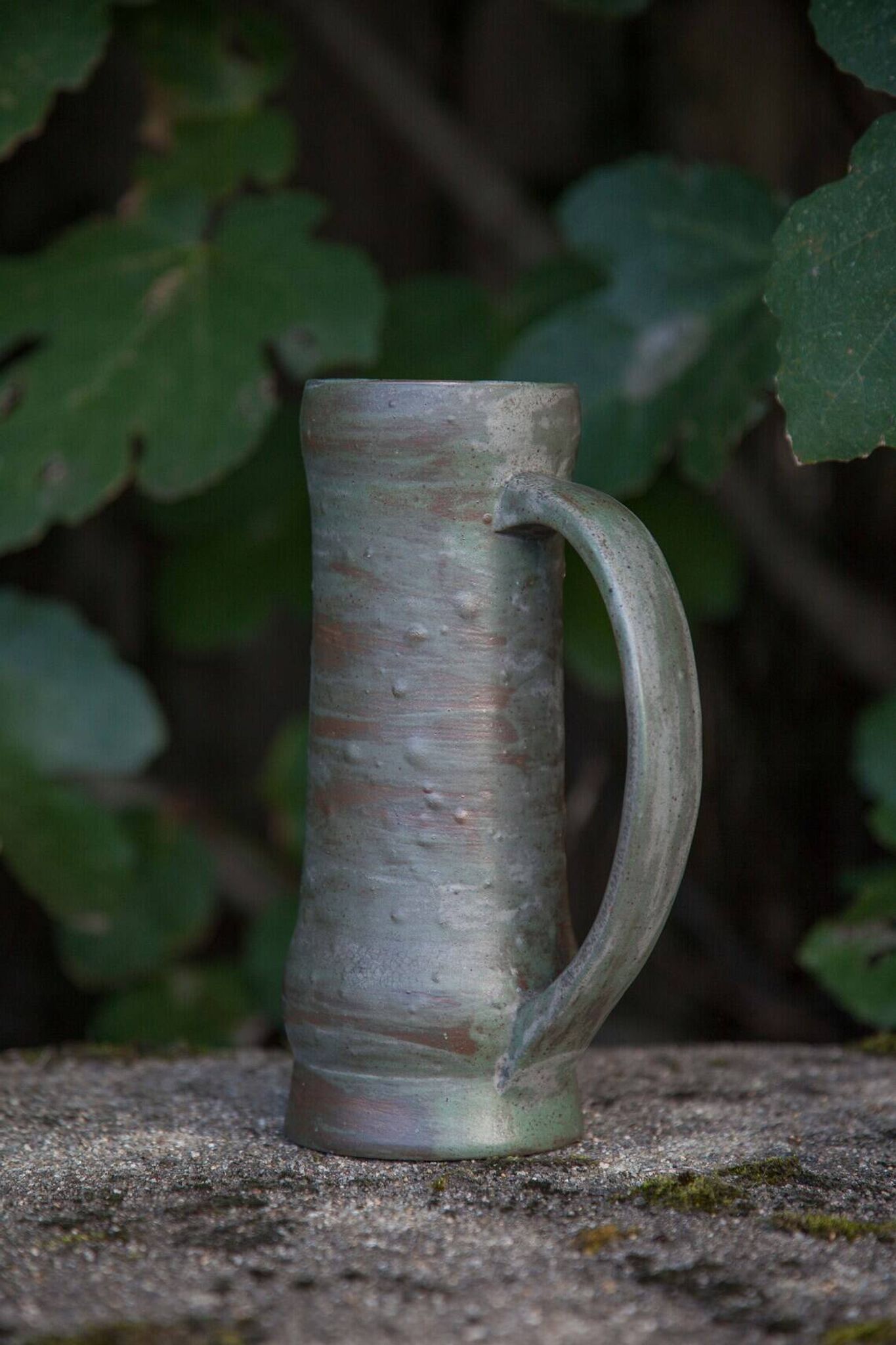 Pichet grès flammé, vase grès flammé, Poterie de Warluis,cruche, cuisine, collection, déco intérieur