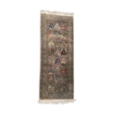 Tapis ancien  Turquie kaysery en soie fait main 85x216 cm