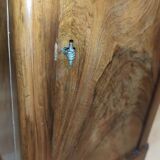 Rolling bedside 4 faces in walnut period Restoration