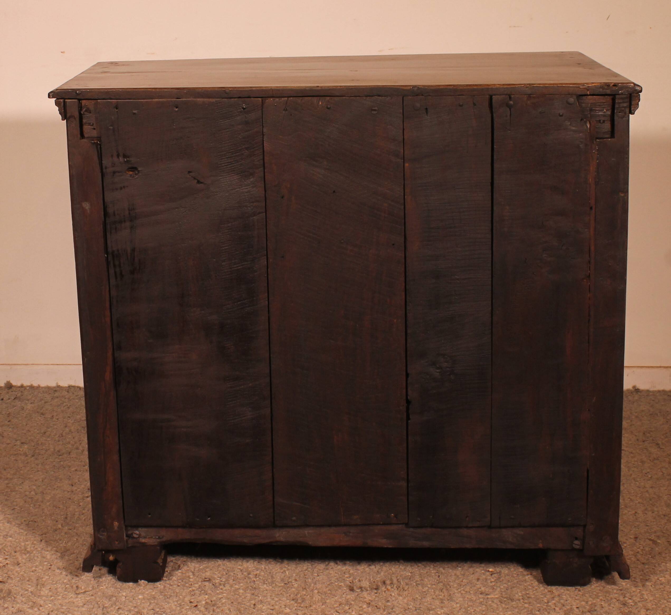 Small 17th Century Oak Chest of Drawers by William and Mary