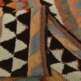 6x10 Soft Colors Anatolian Kilim,Geometric Style Vintage Rug,300x176Cm