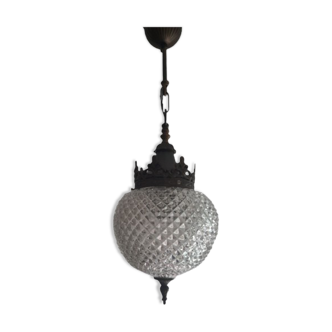 Suspension ananas vintage Hollywood Regency