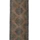 Vintage Turkish hallway rug 129x375 cm