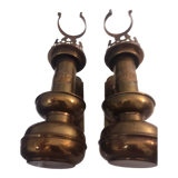Paire de lampes en bronze
