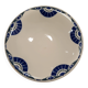 Round service plate demi-void signed Badonviller Thouars Art Deco