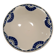 Round service plate demi-void signed Badonviller Thouars Art Deco