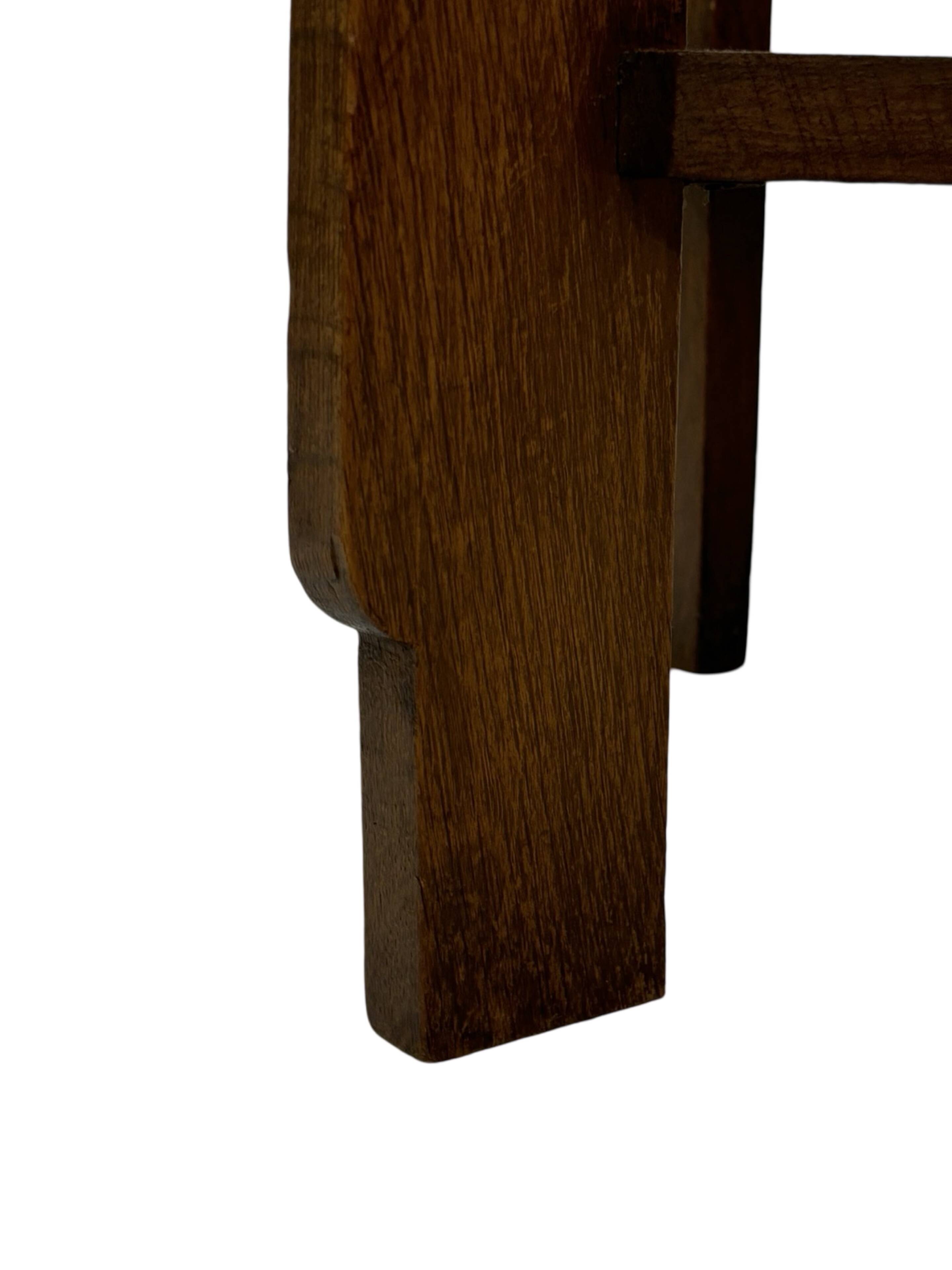 Art Deco plant table side table Oak 1950s