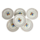 Set of 6 flat plates "The Hive", Moulins des Loups, 20th century