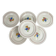 Set of 6 flat plates "The Hive", Moulins des Loups, 20th century