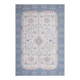 1970s Turkish Oushak Handmade Wool Cotton Blue Beige Area Rug 230x325
