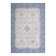 1970s Turkish Oushak Handmade Wool Cotton Blue Beige Area Rug 230x325