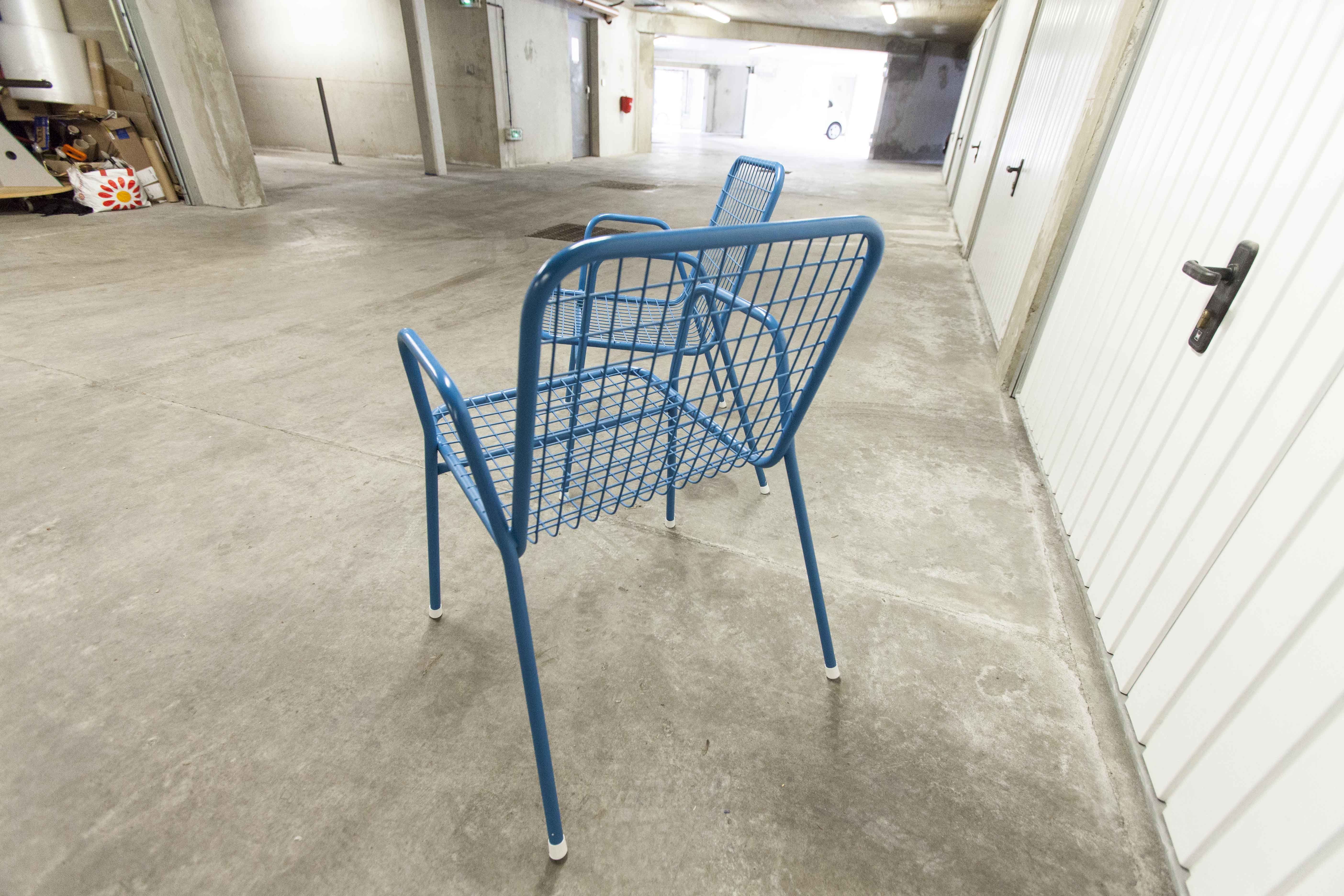 Pair Emu armchairs model rio restored 1960