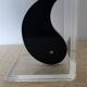 Yin Yang bookends in plexiglass - 1980s postmodern design