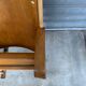 Wooden wooden metal base armchairs 1950s ́