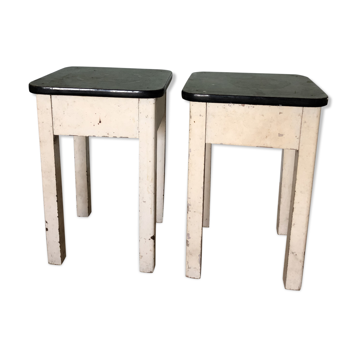 Wooden and formica stools
