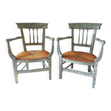 Straw lounge chairs
