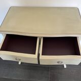 Commode-sauteuse vert eau