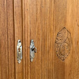 Art Deco buffet in raw and solid oak, 1935.