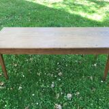 Farm table in raw wood