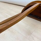 Biedermeier Demi-Lune Console Table in Cherry Wood, South Germany, 1820