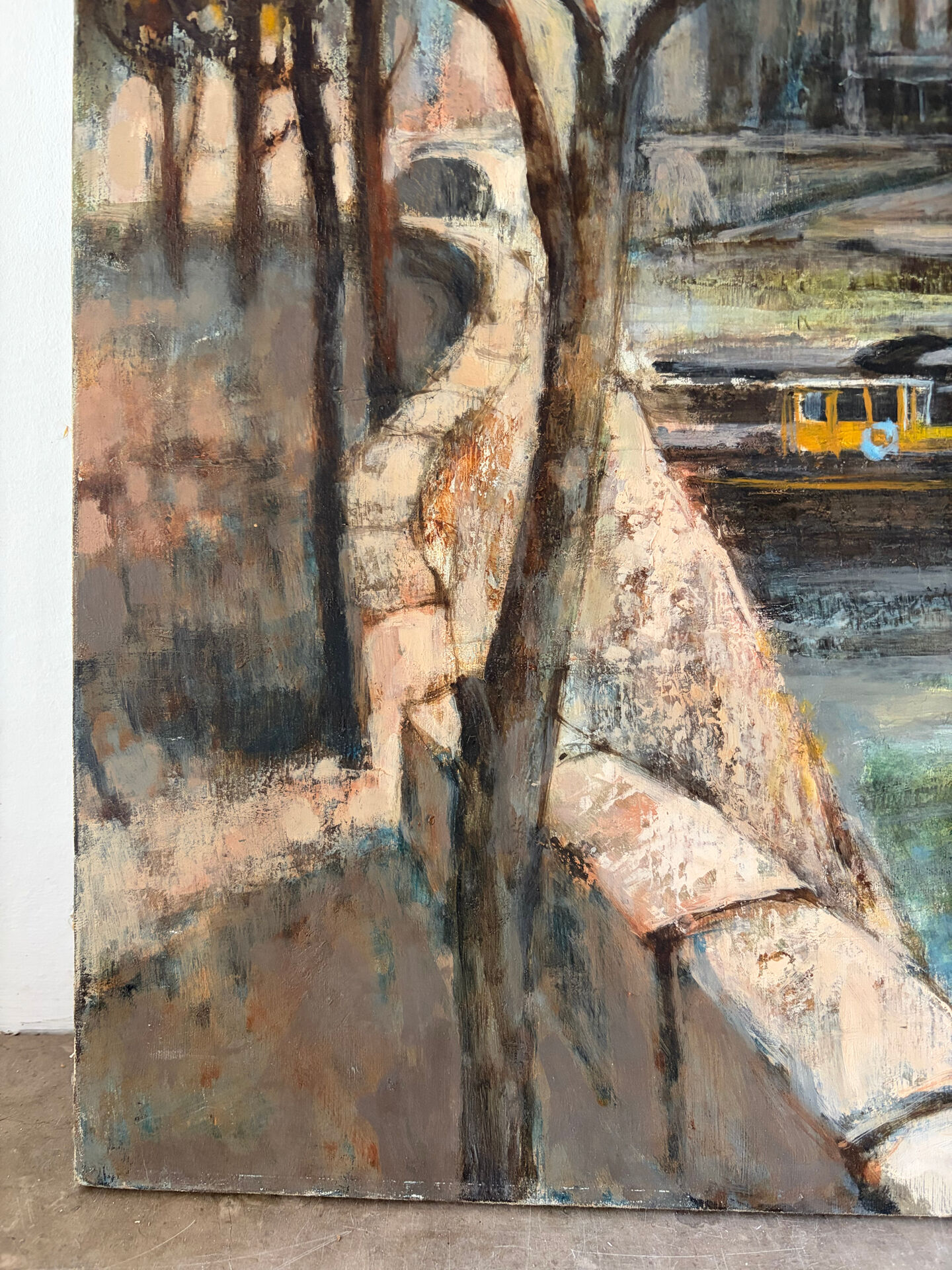 La Seine à Paris, huile sur toile signé 1970