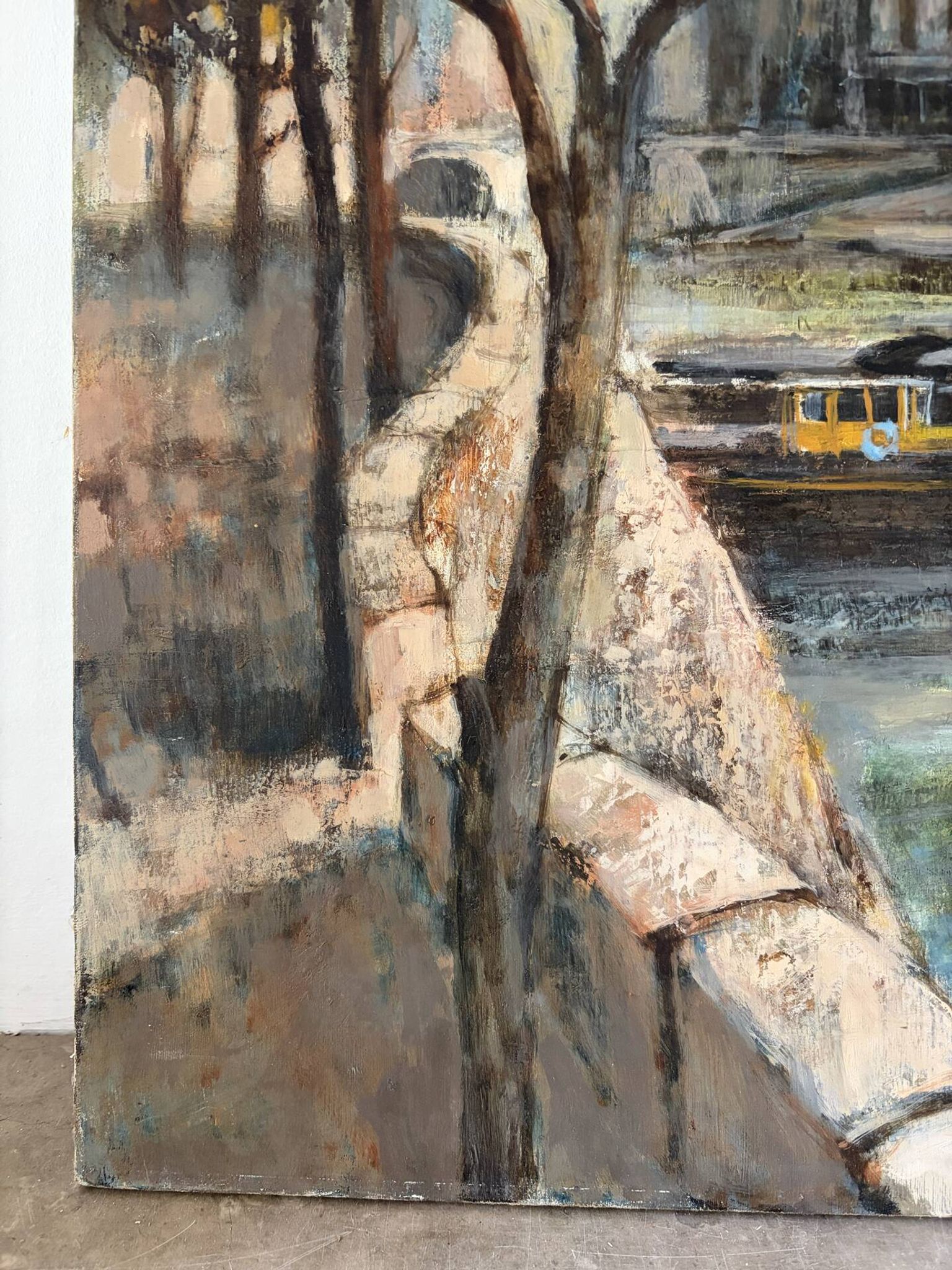 La Seine à Paris, huile sur toile signé 1970
