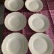 Flat and deep plates (set) cream white with gold rim Villeroy & Boch