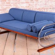 Czech Bauhaus Chrome and Beech Sofa attributed to Robert Slezak, 1930s