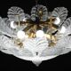 Turin, Large Size Italian Murano Glass Ceiling Light or Flush Mount, 1970s