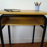 refurbished wooden school desk