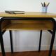 refurbished wooden school desk