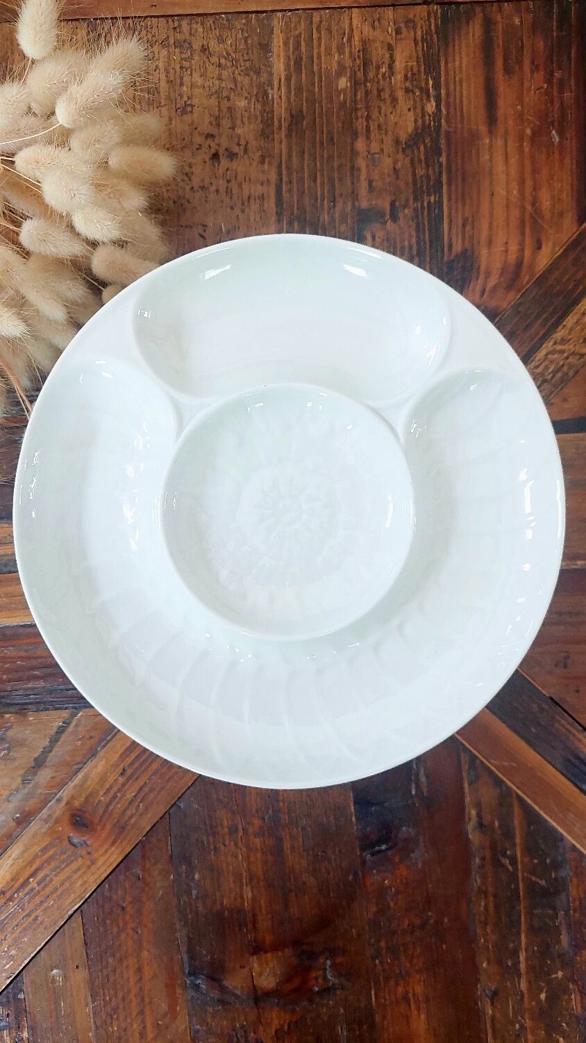 Service of 6 artichoke plates - Pillivuyt porcelain