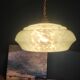 Suspension lampshade corole glass Clichy pale green