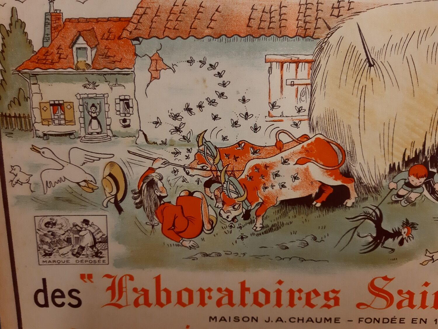 Old advertising poster