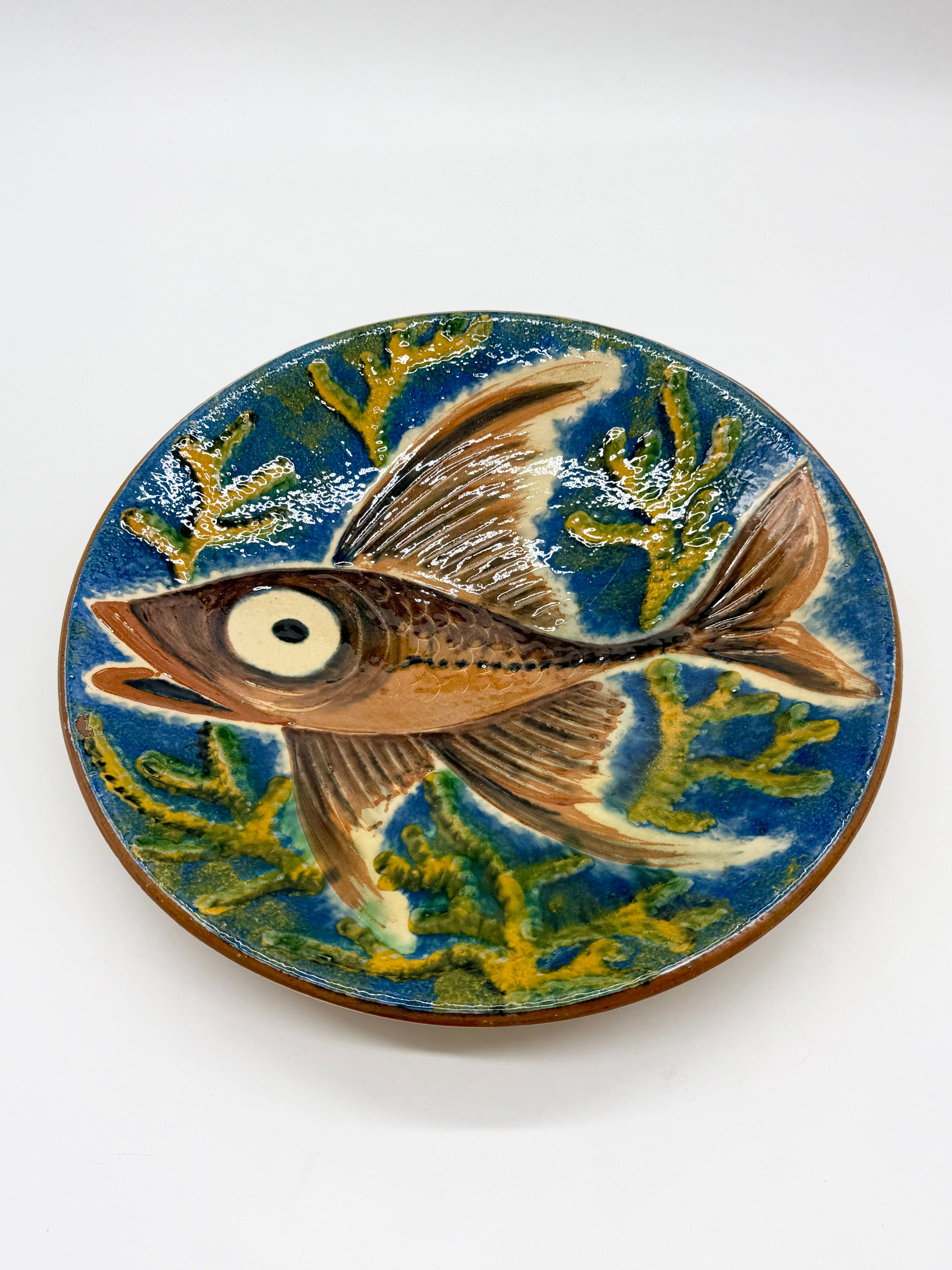 Wall plate "fish" by Puigdemont, Catalonia 1960s