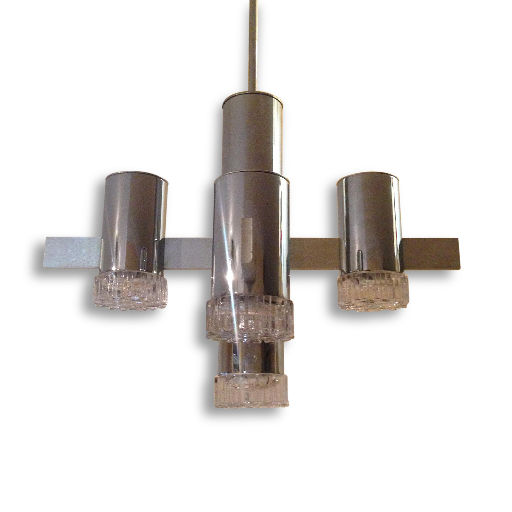 Sculptural chandelier Italian Gaetano Sciolari space age