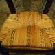 Child's straw chair and oak stool