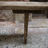 Rustic wooden bench