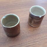 Signed stoneware liqueur service