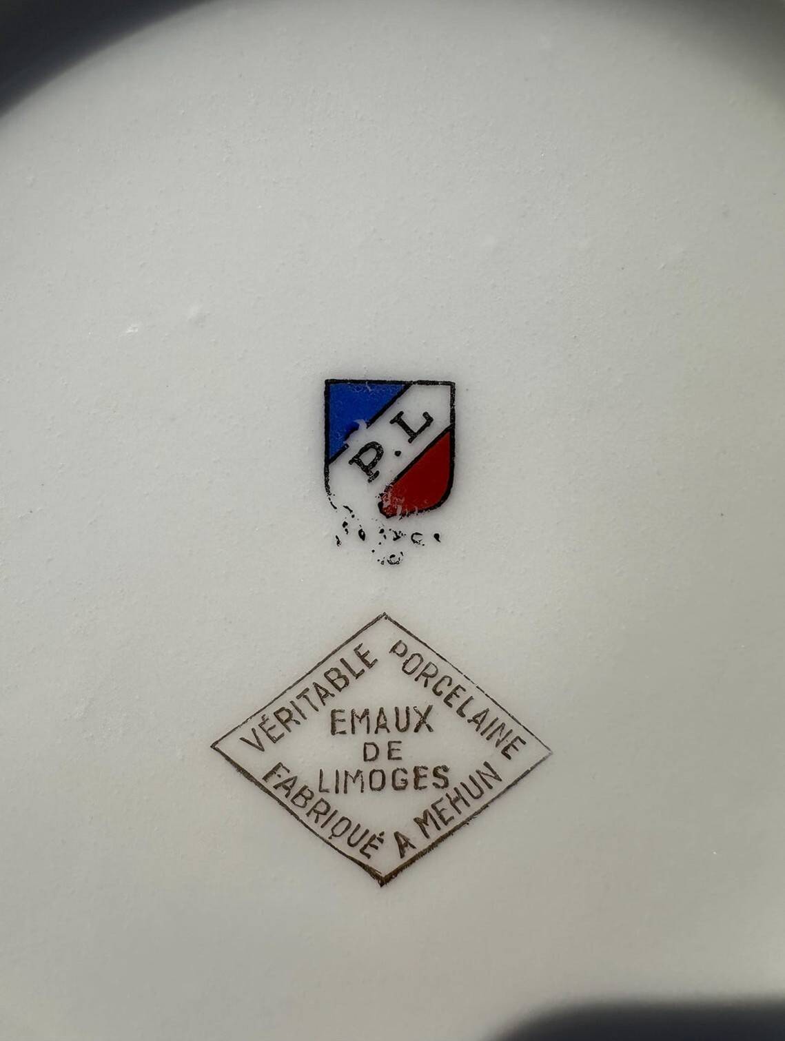 Small Dessert Plates - Limoges Porcelain - Mehun Enamels