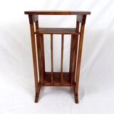 Vintage table-piece furniture with music magazines