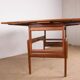 Table danoise monte et baisse en teck, 1960