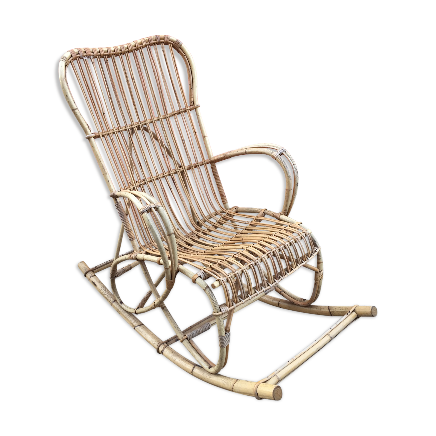 Rocking chair rattan