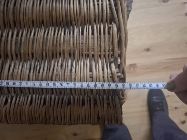 Malle de voyage en osier