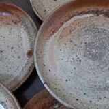 Stoneware plates from Puisaye by Jean-Pierre Prud’homme