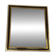 Vintage steel and brass mirror